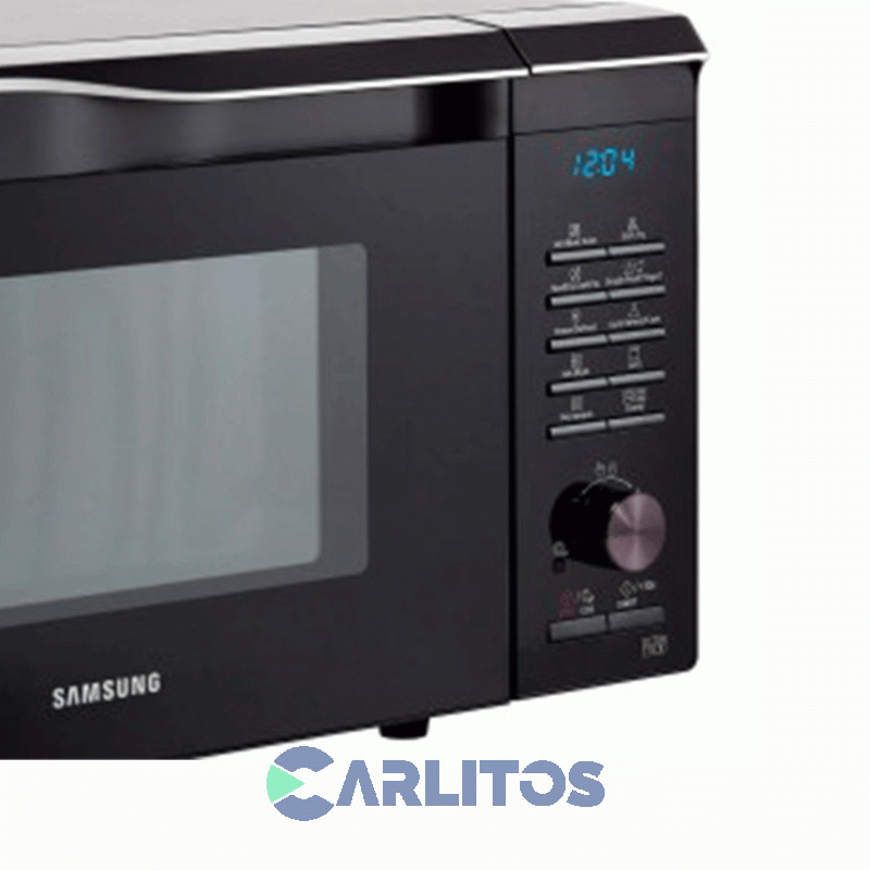 Microondas Con Grill Convección Samsung Digital 28 Litros Negro Mc28m6055ck