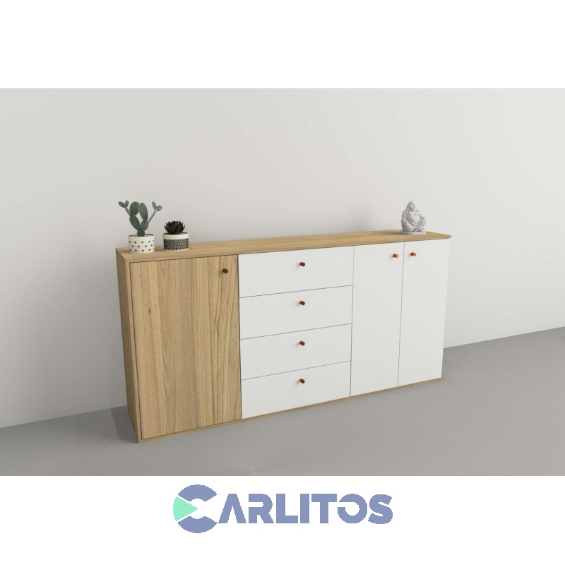 Bahiut 1.75 Mts Línea Home Tables Olmo Finlandés y Everest