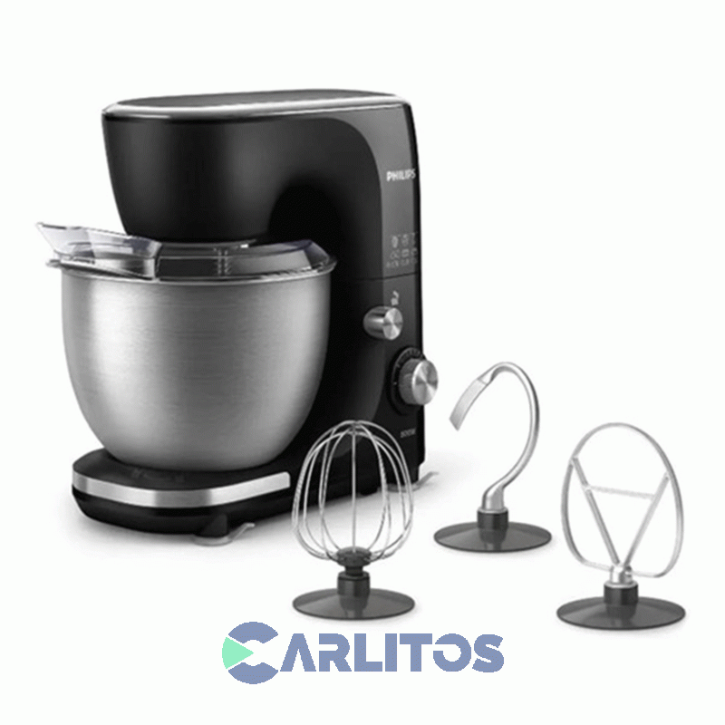 Batidora De Pie Planetaria Philips 800 Watts Hr7922/90 Negra