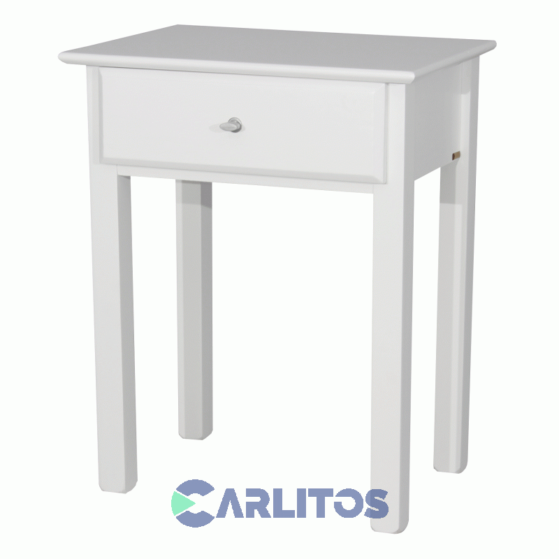 Mesa De Luz Reñaca 1 Cajón Blanco