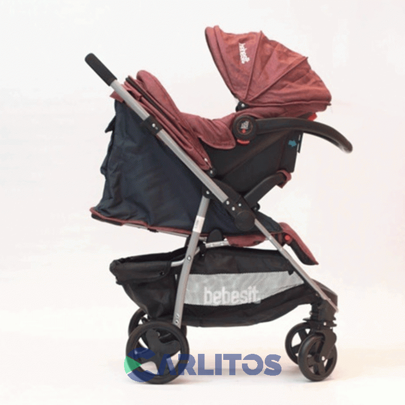 Coche De Paseo Bebesit Aeris Incluye Portabebe/butaca 1390ts Rosado