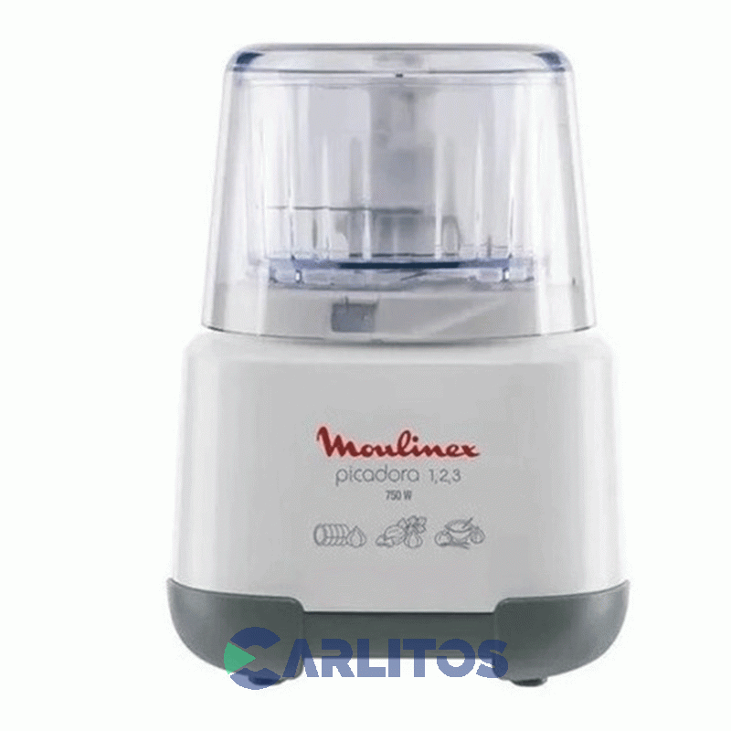 Picadora Con Licuadora Moulinette 750 Wts - Pica En 3 Pasos Moulinex Ad6021ar