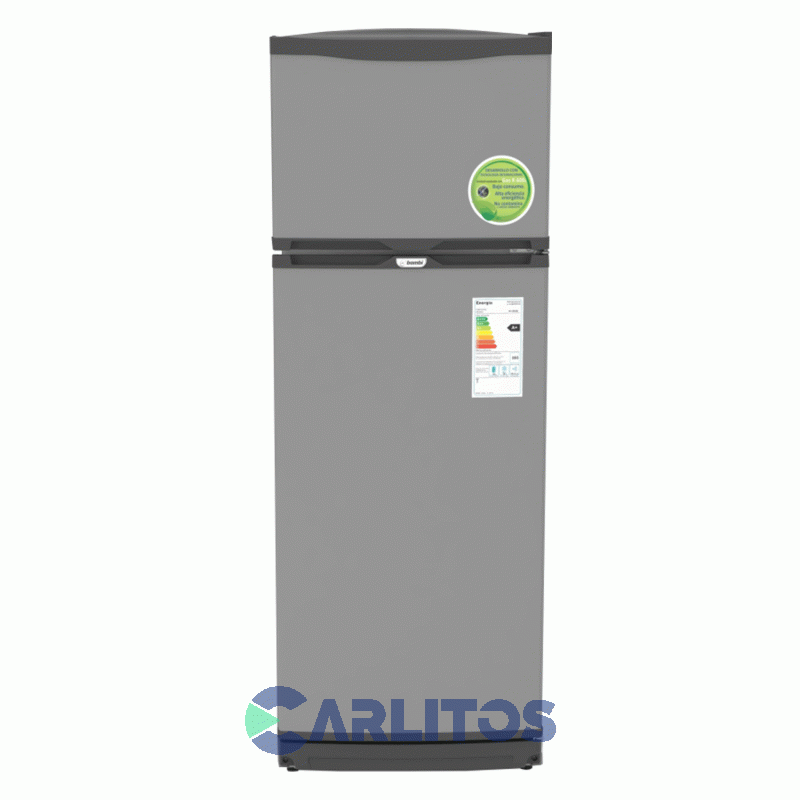 Heladera Con Freezer Bambi 239 Litros Plata 2f 1200pa Mn