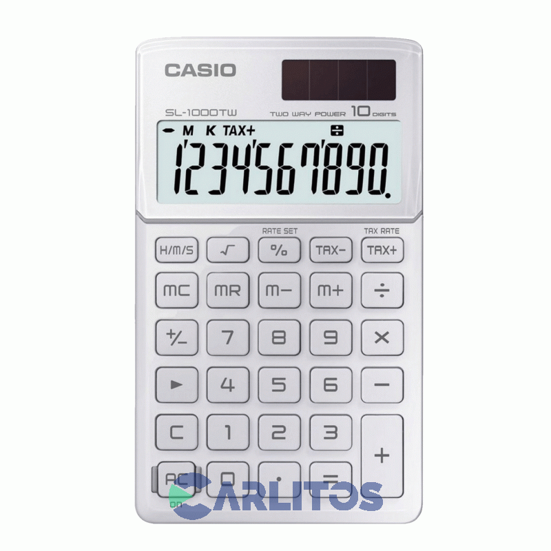 Calculadora De Escritorio 10 Dígitos Casio Sl-1000-tw