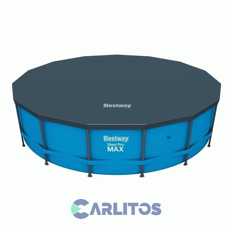 Pileta De Lona Redonda Bestway 4.57 X 1.22 Mts. Con Bomba Y Escalera