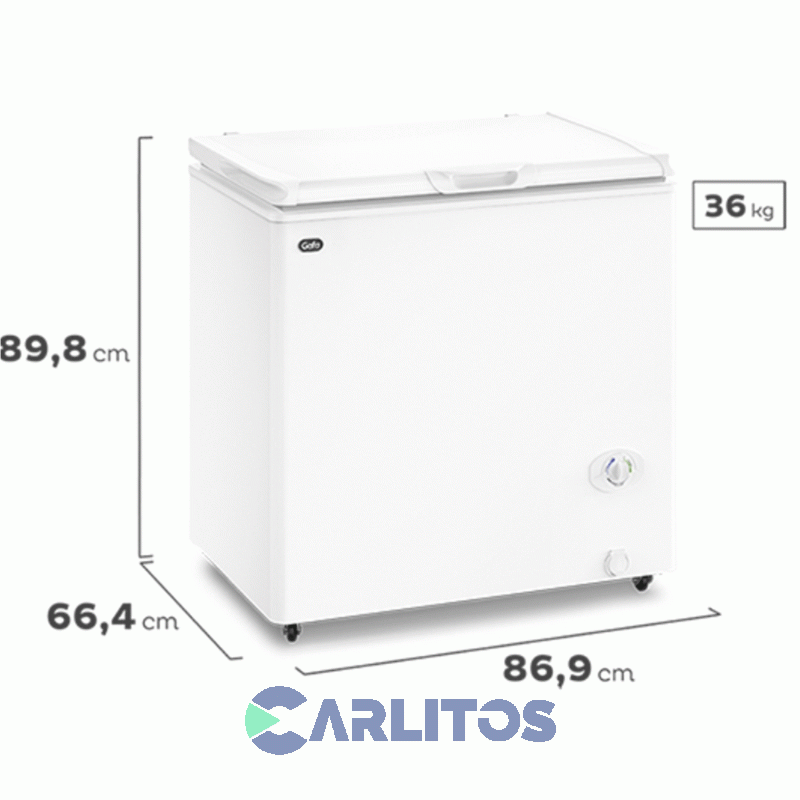 Freezer Horizontal Gafa Inverter 205 Litros Blanco Fghi200b-m