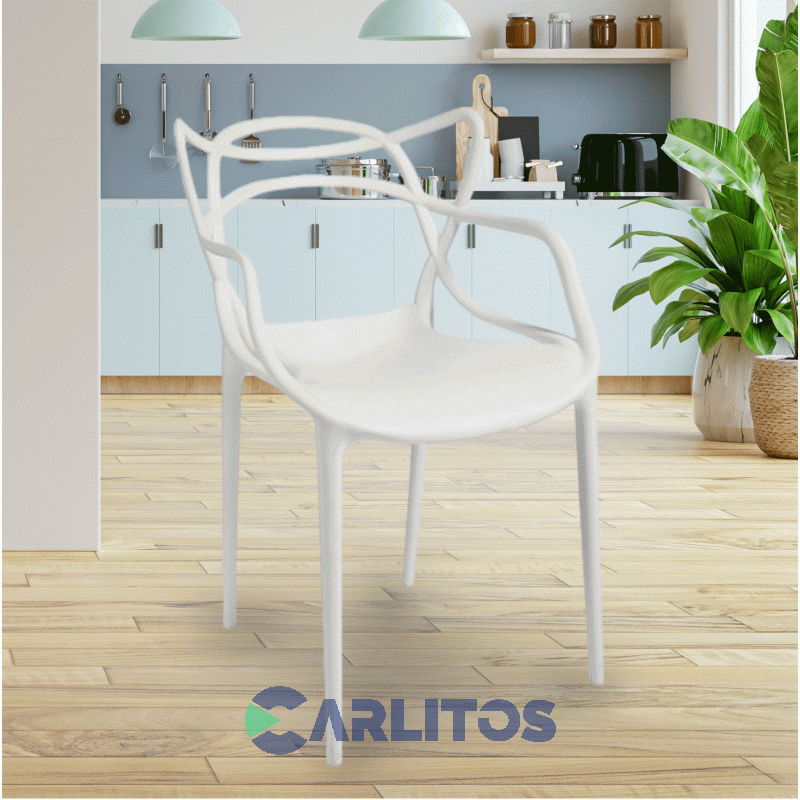 Silla Master Unican Polipropileno Blanco