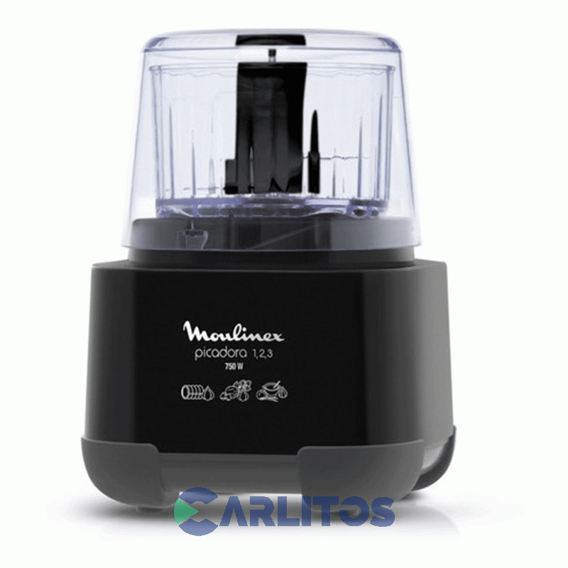 Picadora Moulinex 750 Watts - Pica En 3 Pasos Ad601858 Negro