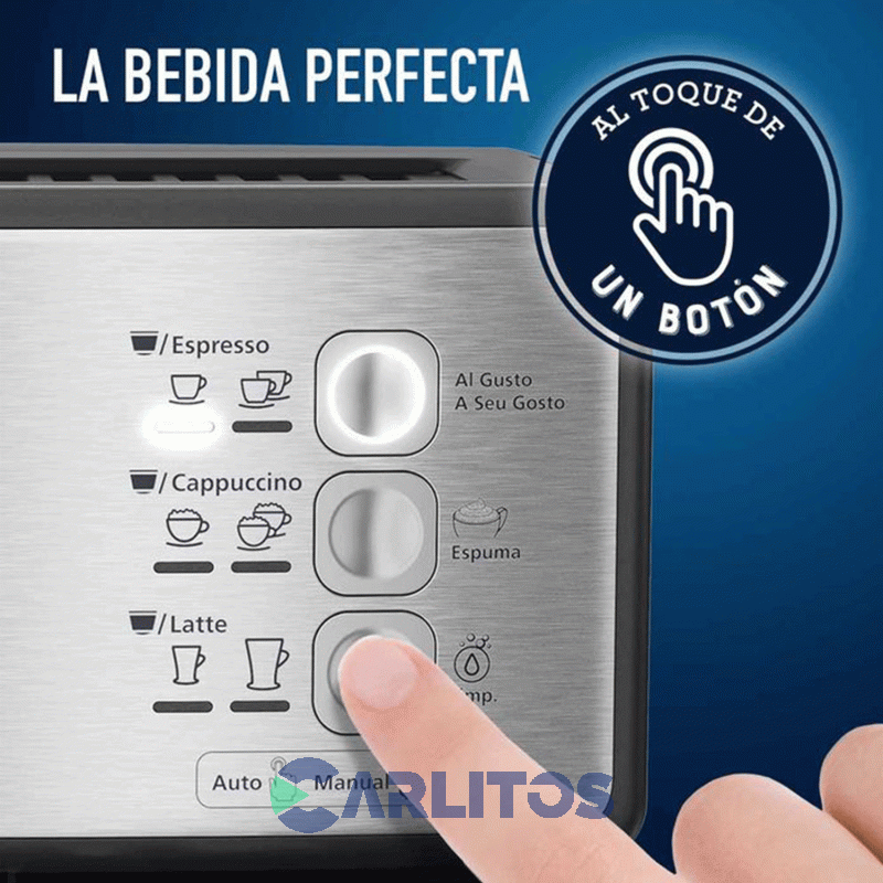 Cafetera Express Oster Digital Primalatte 15 Bares Silver Bvstem6603ss