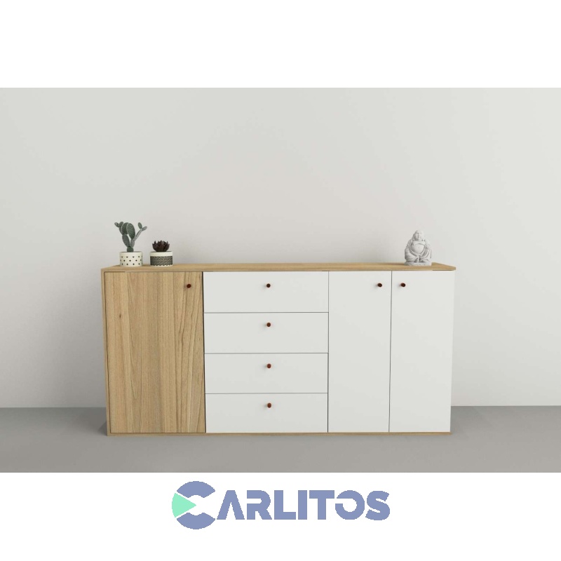 Bahiut 1.75 Mts Línea Home Tables Olmo Finlandés y Everest