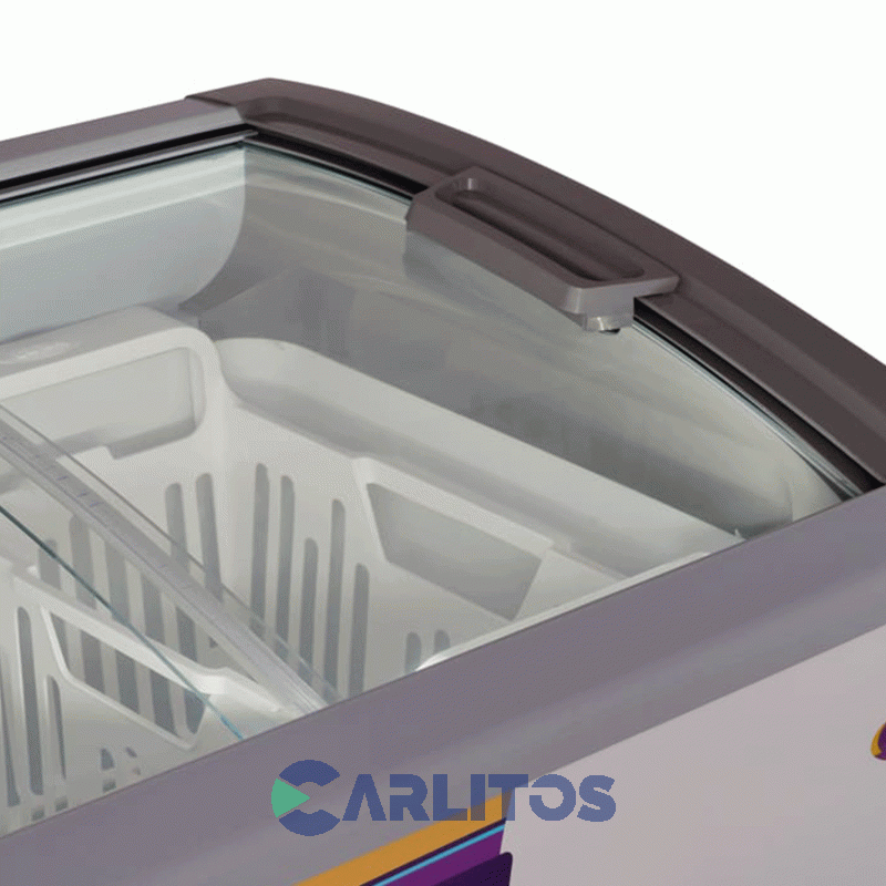 Freezer Exhibidor Horizontal Inelro 279 Litros Fih-350pi Plus Gris Led