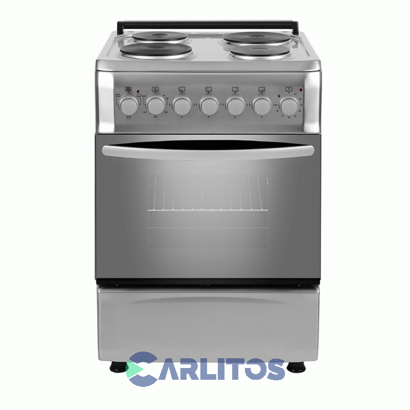 Cocina Eléctrica Domec 57 CM Acero Inoxidable Cef6