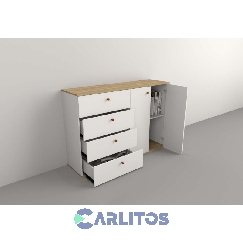 Bahiut 1.30 Mts Línea Home Tables Olmo Finlandés y Everest