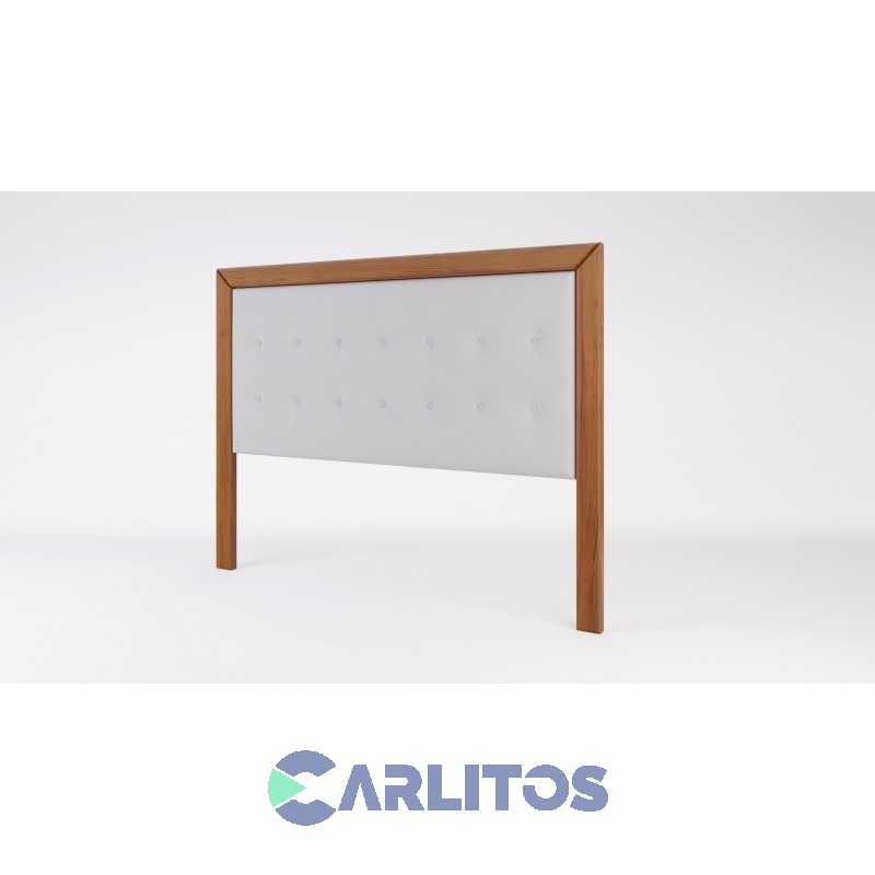 Respaldo De Sommier 2.00 Mts Capitone Simple Inmacol Castaño