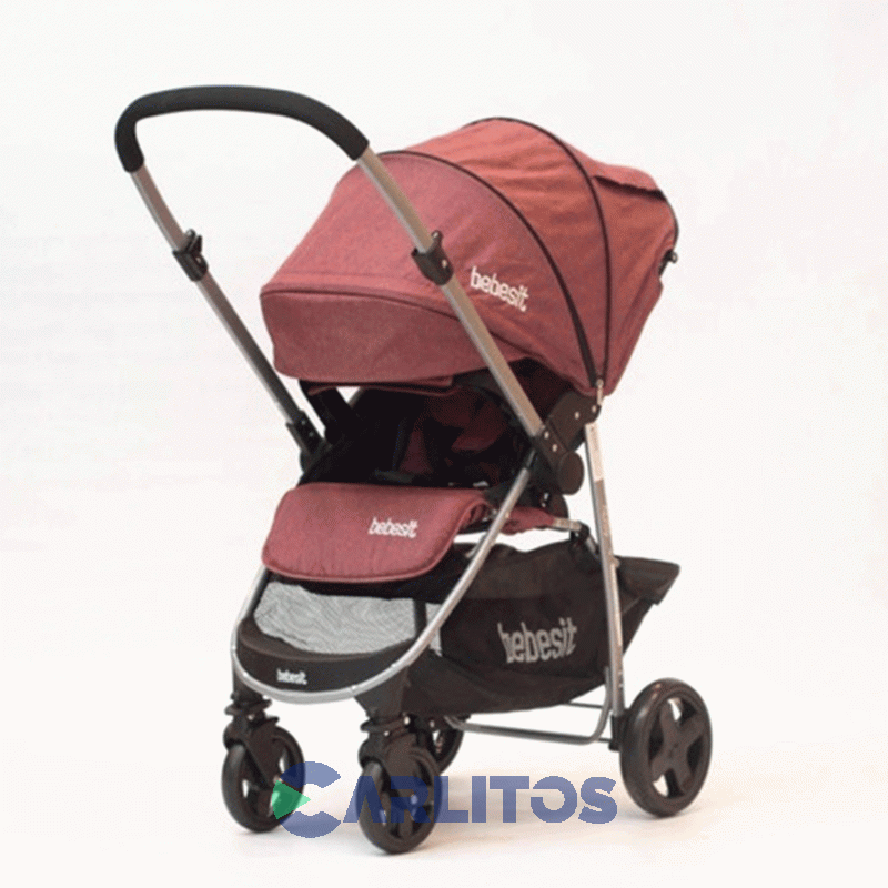 Coche De Paseo Bebesit Aeris Incluye Portabebe/butaca 1390ts Rosado