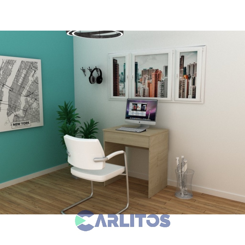 Escritorio 1 Cajón 0.72 Mts Fiplasto Roble Kendal