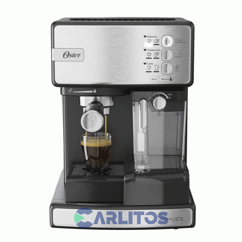 Cafetera Express Oster Digital Primalatte 15 Bares Silver Bvstem6603ss