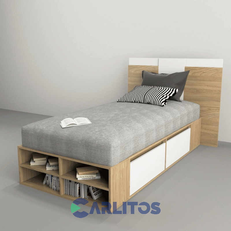 Box Multifunción 0.92 Mts 4 Cajones Tables Olmo Finlandés y Everest