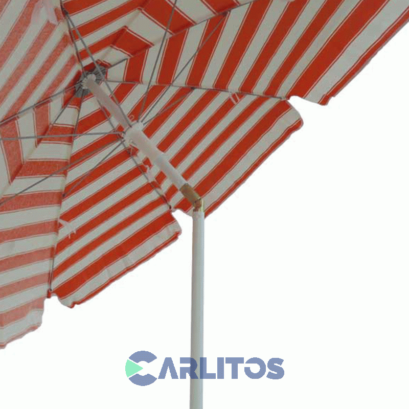 Sombrilla 2.20 Metros - Reforzada - Tela Lona - Caño Laury Silpat