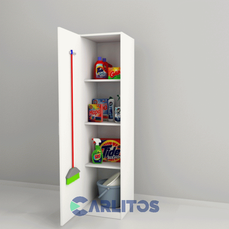 Organizador Multifunción Escobero 1 Puerta Tables Blanco