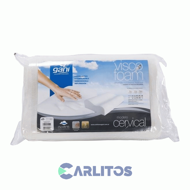 Almohada Visco Foam 0.57 X 0.37 Mts Cervical