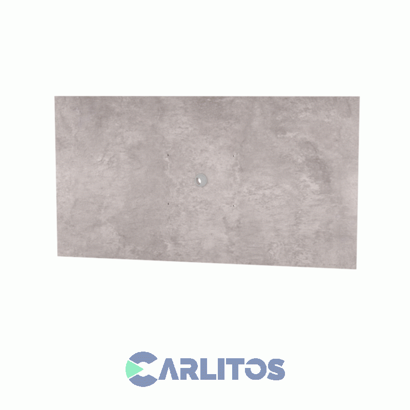 Combo Mesa Baja-Panel Tv-Repisa Fiplasto Oxido-Concreto